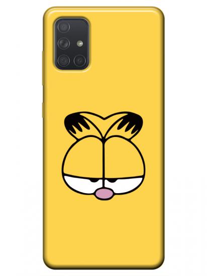 Samsung A51 Garfield Sarı Telefon Kılıfı