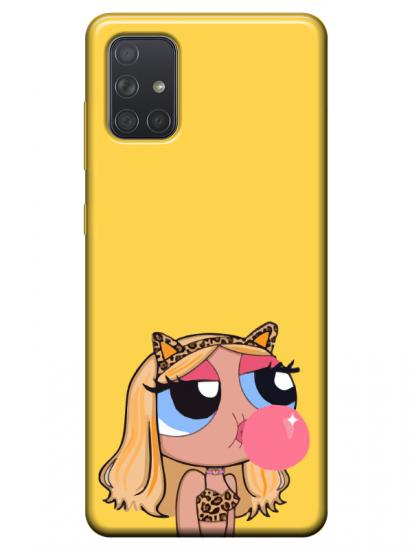 Samsung A51 Powerpuff Girls Sarı Telefon Kılıfı