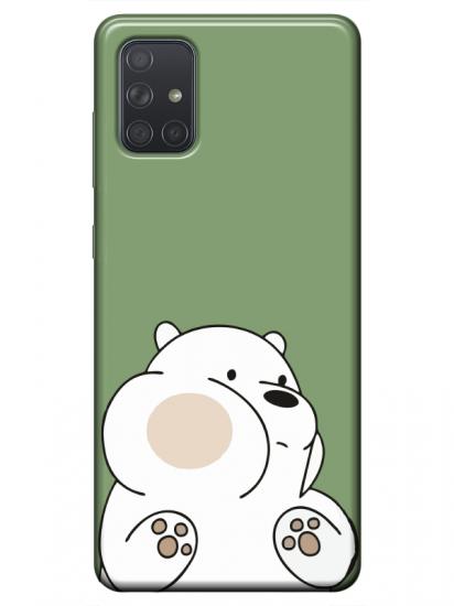 Samsung A51 Panda Yeşil Telefon Kılıfı