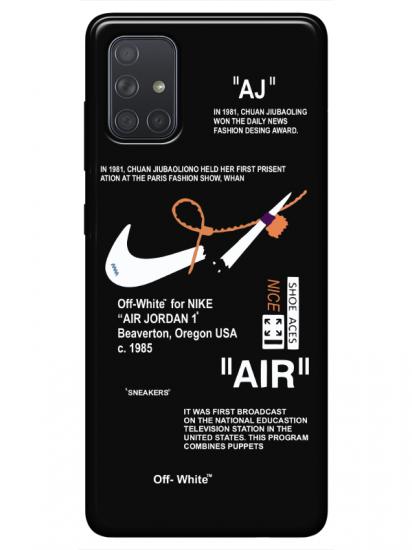 Samsung A51 Nike Air Siyah Telefon Kılıfı