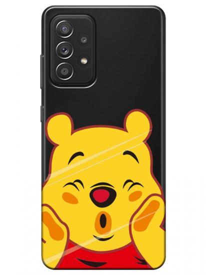 Samsung A52 Winnie The Pooh Şeffaf Telefon Kılıfı