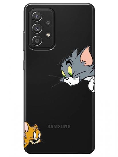 Samsung A52 Tom And Jerry Şeffaf Telefon Kılıfı