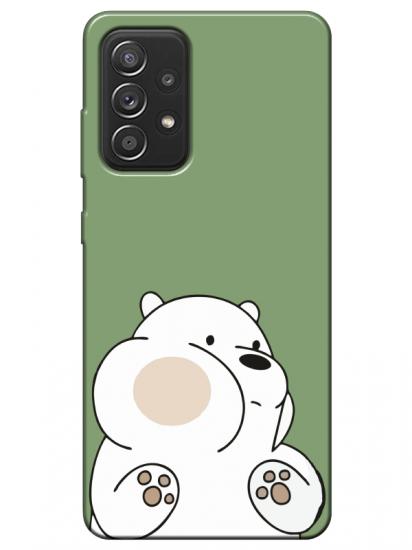 Samsung A52 Panda Yeşil Telefon Kılıfı