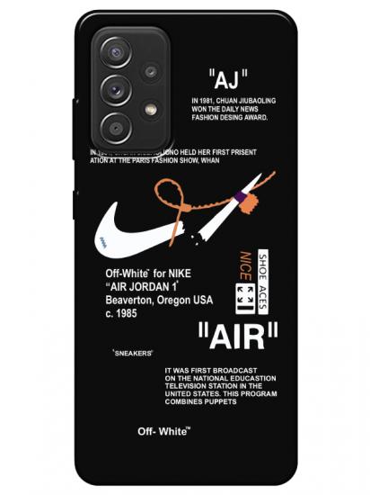 Samsung A52 Nike Air Siyah Telefon Kılıfı