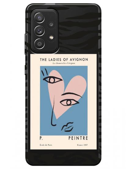 Samsung A52 Zebra Picasso Şeffaf Telefon Kılıfı