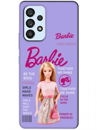 Samsung A53 Barbie Lila Telefon Kılıfı