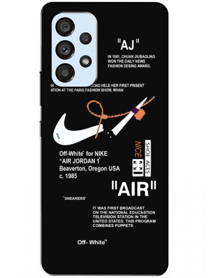 Samsung A53 Nike Air Siyah Telefon Kılıfı
