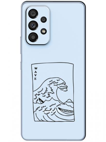 Samsung A53 Kanagawa Wave Şeffaf Telefon Kılıfı