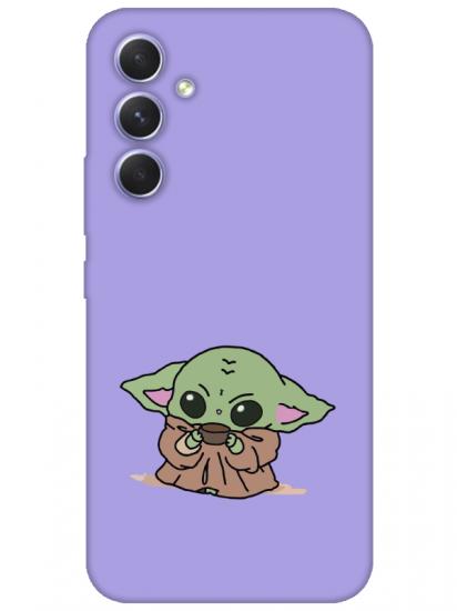Samsung A54 Baby Yoda Lila Telefon Kılıfı
