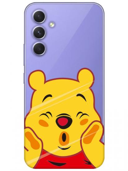 Samsung A54 Winnie The Pooh Şeffaf Telefon Kılıfı