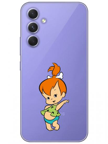 Samsung A54 Taş Devri Kız Bebek Şeffaf Telefon Kılıfı