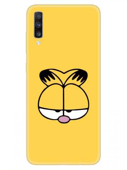 Samsung A70 Garfield Sarı Telefon Kılıfı