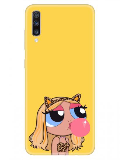 Samsung A70 Powerpuff Girls Sarı Telefon Kılıfı