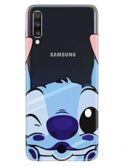 Samsung A70 Stitch Şeffaf Telefon Kılıfı