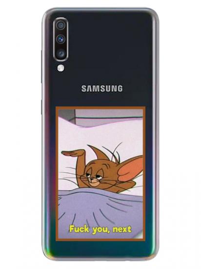Samsung A70 Jerry Şeffaf Telefon Kılıfı