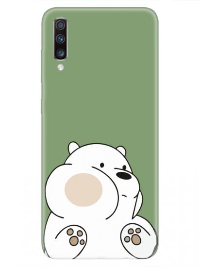 Samsung A70 Panda Yeşil Telefon Kılıfı