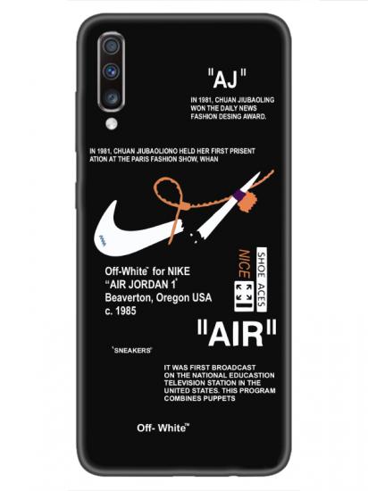 Samsung A70 Nike Air Siyah Telefon Kılıfı