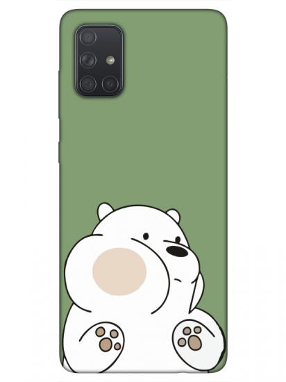 Samsung A71 Panda Yeşil Telefon Kılıfı