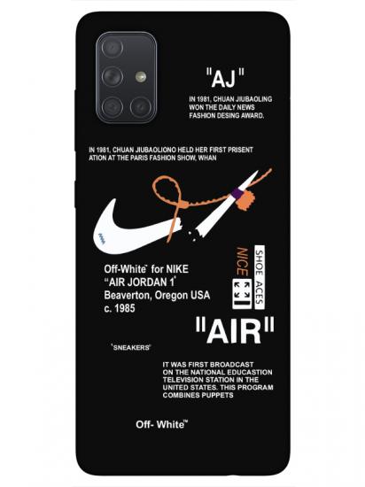 Samsung A71 Nike Air Siyah Telefon Kılıfı