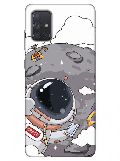 Samsung A71 Astronot Telefon Kılıfı
