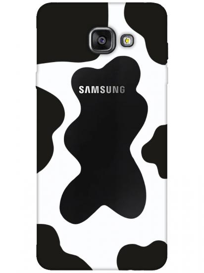 Samsung A7 2016 İnek Desen Şeffaf Telefon Kılıfı