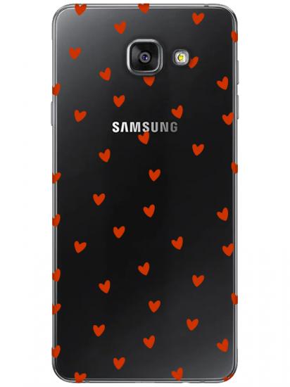 Samsung A7 2016 Minik Kalpler Şeffaf Telefon Kılıfı