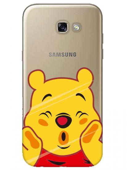 Samsung A7 2017 Winnie The Pooh Şeffaf Telefon Kılıfı