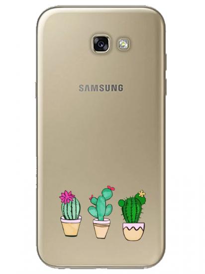 Samsung A7 2017 Kaktüs Şeffaf Telefon Kılıfı