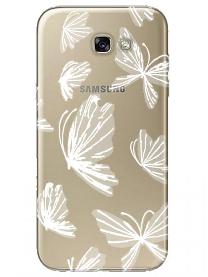 Samsung A7 2017 Kelebek Şeffaf Telefon Kılıfı