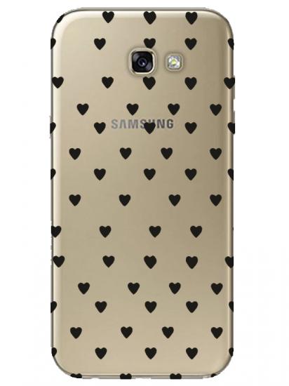 Samsung A7 2017 Minik Kalpler Şeffaf Telefon Kılıfı