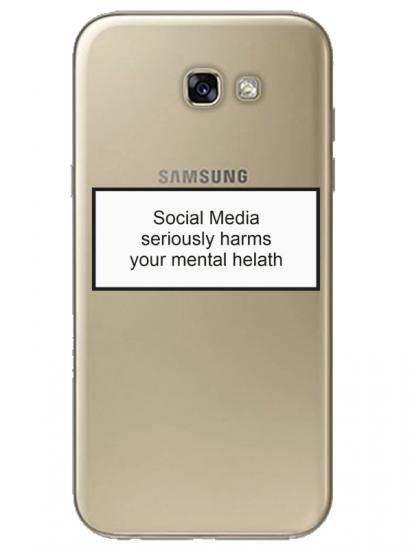 Samsung A7 2017 Social Media Şeffaf Telefon Kılıfı