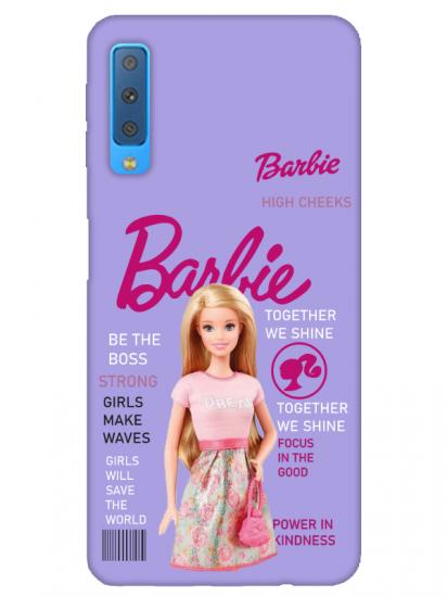 Samsung A7 2018 Barbie Lila Telefon Kılıfı