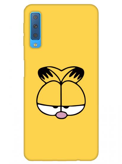 Samsung A7 2018 Garfield Sarı Telefon Kılıfı