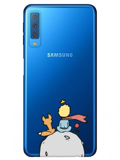 Samsung A7 2018 Küçük Prens Şeffaf Telefon Kılıfı
