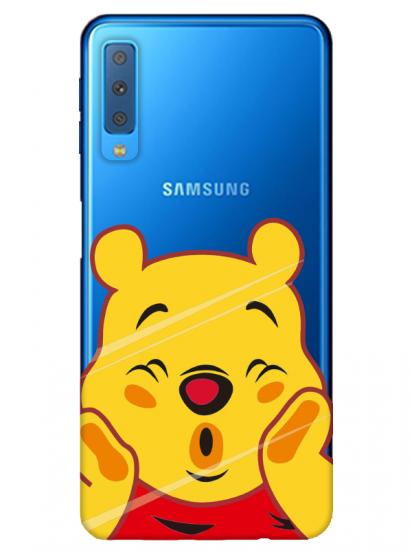 Samsung A7 2018 Winnie The Pooh Şeffaf Telefon Kılıfı