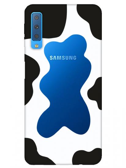 Samsung A7 2018 İnek Desen Şeffaf Telefon Kılıfı