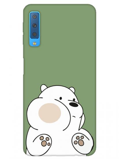 Samsung A7 2018 Panda Yeşil Telefon Kılıfı