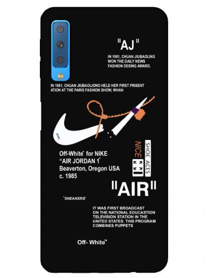 Samsung A7 2018 Nike Air Siyah Telefon Kılıfı