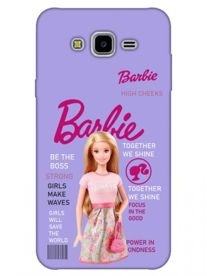 Samsung J7 Barbie Lila Telefon Kılıfı