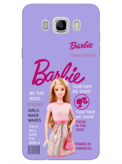 Samsung J7 2016 Barbie Lila Telefon Kılıfı