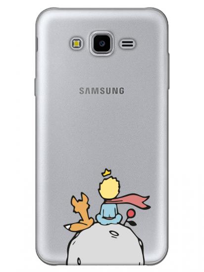 Samsung J7 Core Küçük Prens Şeffaf Telefon Kılıfı