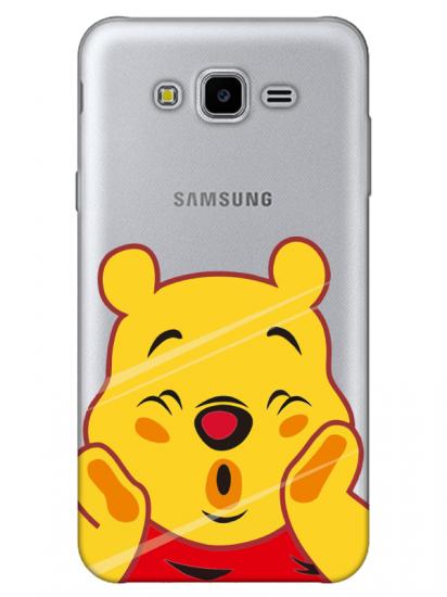 Samsung J7 Core Winnie The Pooh Şeffaf Telefon Kılıfı