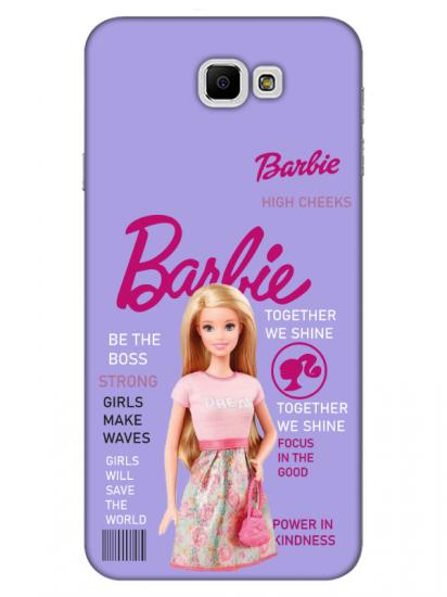 Samsung J7 Prime Barbie Lila Telefon Kılıfı