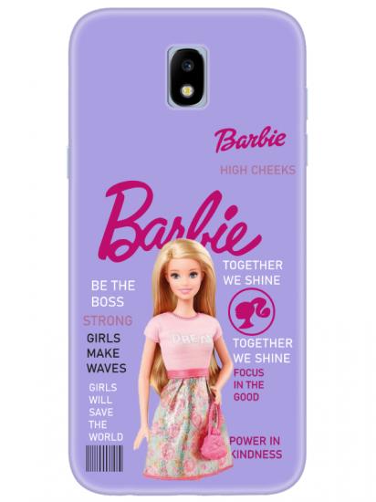 Samsung J7 Pro Barbie Lila Telefon Kılıfı