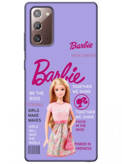 Samsung Note 20 Barbie Lila Telefon Kılıfı
