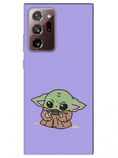 Samsung Note 20 Ultra Baby Yoda Lila Telefon Kılıfı