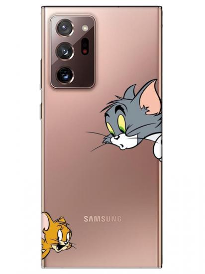 Samsung Note 20 Ultra Tom And Jerry Şeffaf Telefon Kılıfı