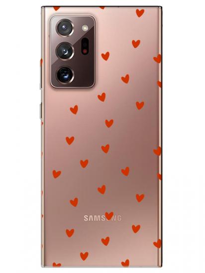 Samsung Note 20 Ultra Minik Kalpler Şeffaf Telefon Kılıfı