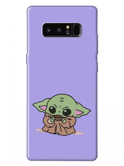 Samsung Note 8 Baby Yoda Lila Telefon Kılıfı