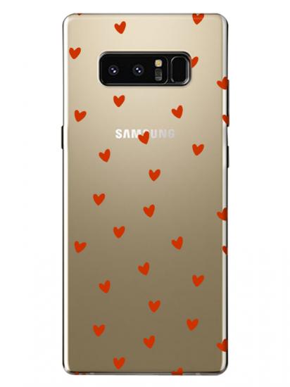 Samsung Note 8 Minik Kalpler Şeffaf Telefon Kılıfı